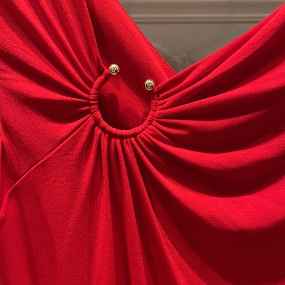 calvin Klein Red Asymmetrical Dress - Picture 2 of 6